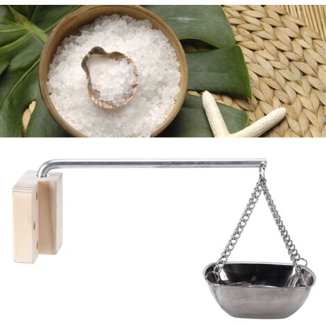 Bol Carré en Verre pour Huiles Essentielles Sauna Accessoire Idéal pour Cabines Secches Dimensions 12 cm
