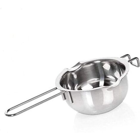Bol Casserole Récipient Bain-Marie en INOX Bol à Fondre Lait Outils Pâtisserie Cuisson Beurre au Chocolat au Lait avec Poignée