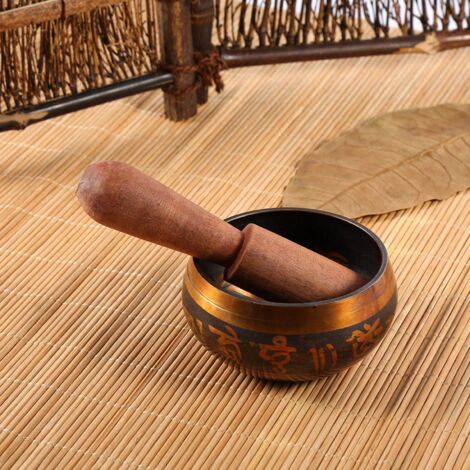 Bol chantant tibétain en cuivre 8cm, idéal pour la méditation et le yoga