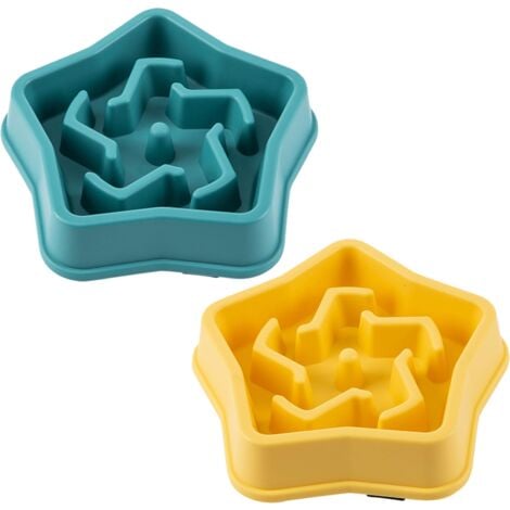 TUSERXLN Bol d'alimentation pour animaux de compagnie, mangeoire lente et saine, empêche l'avalement et l'étouffement