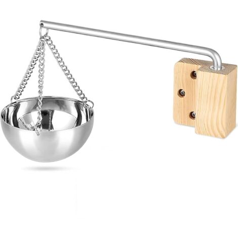 Bol D'arôme Sauna, 350 ML Bol d'arôme Sauna en acier inoxydable Bol d'arôme Bol en cuivre Accessoire de sauna, pour sauna et spa à la，Belle et élégante, robuste et durable