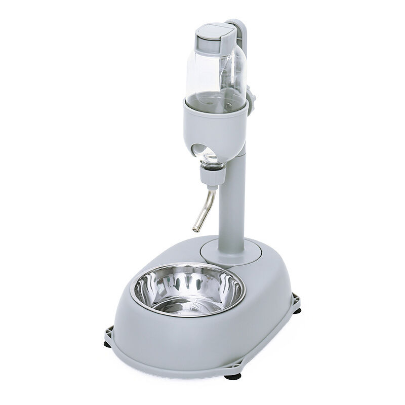 Bol de fontaine à boire pour animaux de compagnie, hauteur réglable de 500ml, bouteille sans goutte avec bol amovible pour chats et chiens