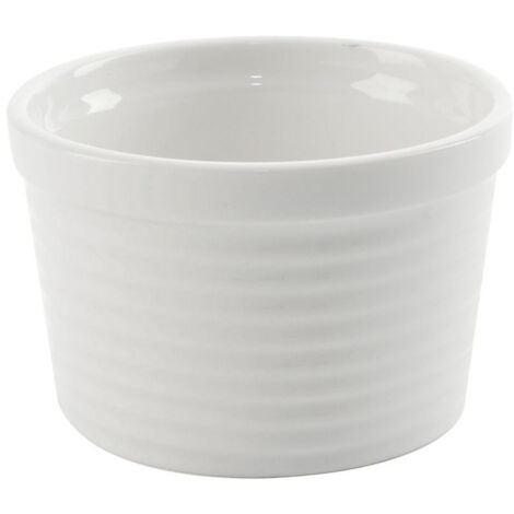 Bol de porcelana blanca para hornear, 10,5 cm, 250 ml