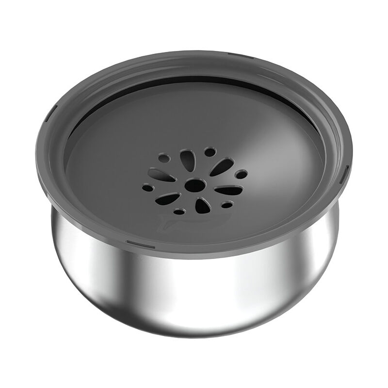 Bol d'eau anti-éclaboussures pour chien, bol d'eau pour chien en acier inoxydable, distributeur d'eau lente anti-débordement pour chiens et chats de