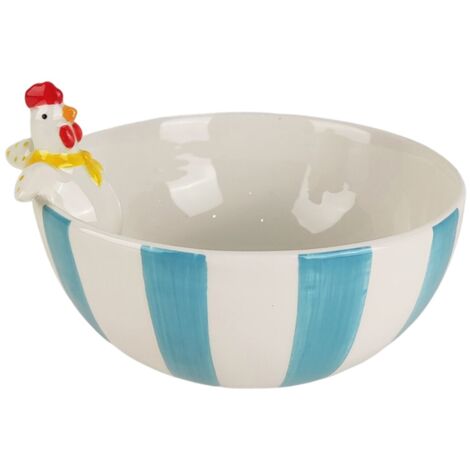 Bol décoratif en céramique en forme de poule, figurine décorative pour la maison, accessoire bohème, design original, cadeau idéal