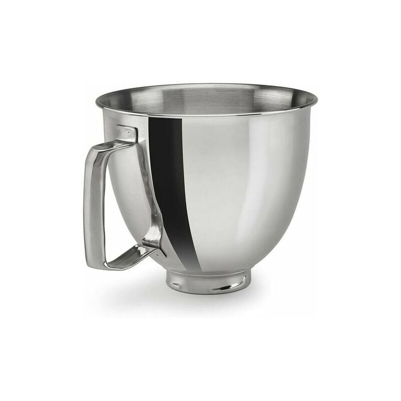 Bol en acier inoxydable pour mixeur KitchenAid à tête inclinable de 4,5 à 5 litres, remplacement avec bol mélangeur KitchenAid, passe au