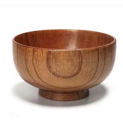 Bol en bois chinois neuf. Bol isolant thermique de 10 cm.
