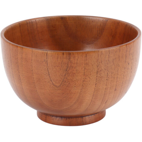 Bol en Bois d'Acacia Fait Main Style Japonais Unique pour Salade Ramen Soupe
