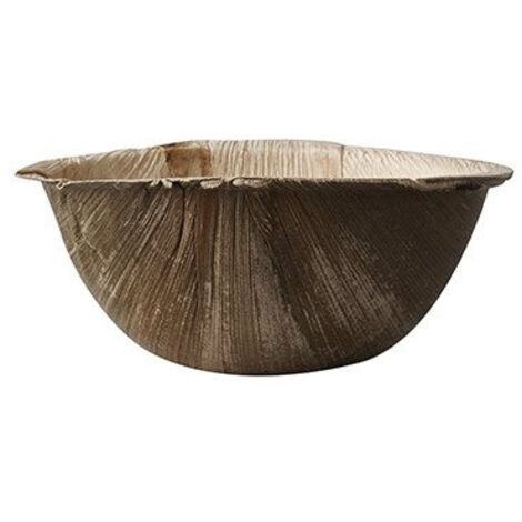 Bol en feuille de palmier 425 ml, diamètre 15 cm, hauteur 6,5 cm 25 pièces.