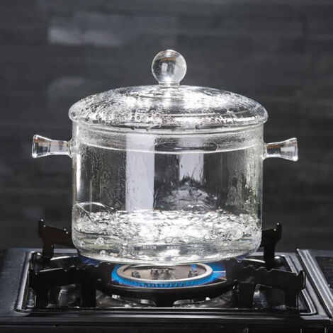 Bol en verre résistant à la chaleur pour pâtes, soupes et aliments pour bébé avec couvercle