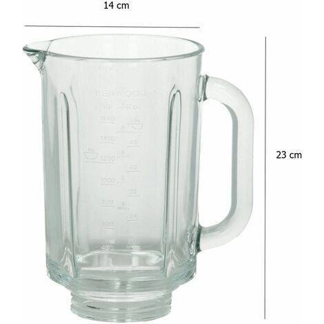 Bol en verre thermoresist nu AT358 – Compatible robot ménager Kenwood – Idéal pour préparations culinaires – Référence KW713790