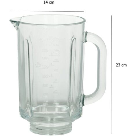 Bol en verre thermoresist nu AT358 – Compatible robots KENWOOD – Pour préparations culinaires – Référence KW713790