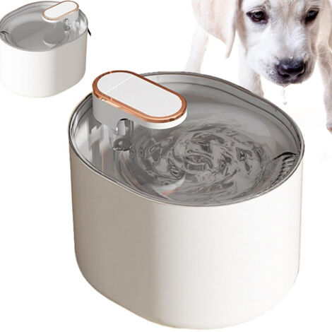 Bol Fuente para Perro Blanco (30) GABB
