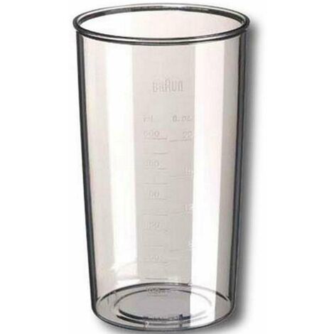 Bol hachoir transparent haut 500ml nu (sans couvercle) (BR67050132, AS00004187) Robot ménager BRAUN, KENWOOD
