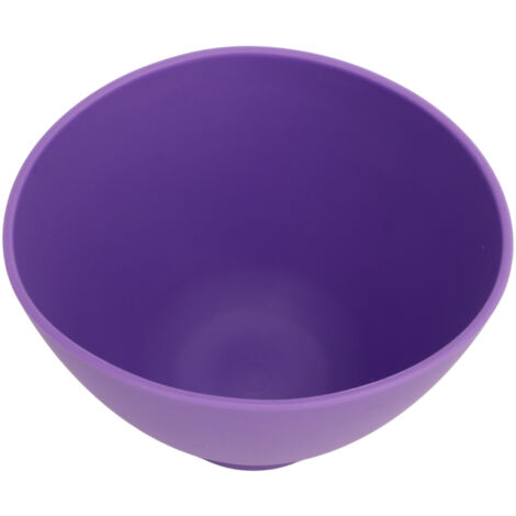Bol mélangeur dentaire réutilisable, souple et polyvalent pour ciment - 11 x 11 x 7,5 cm - Violet