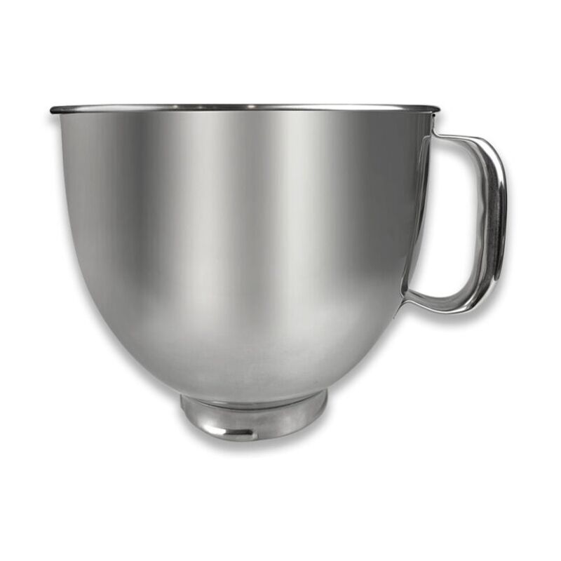 Basetbl - Bol mélangeur en acier inoxydable Kaishanyi Chef Machine Accessoires K5THSBP pour 5QT avec poignée