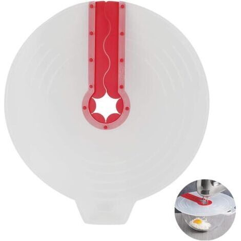Bol mélangeur universel anti-éclaboussures en silicone avec protection anti-éclaboussures, couvercle anti-éclaboussures, empêche les éclaboussures gênantes de la pâte lors du mixage, 31 cm