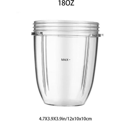 Bol mezclador transparente de 530 ml (18 oz) para Nutriribullet