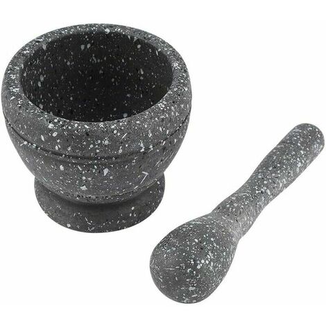 Bol Mortier Mortier Cuisine Pilon Mortier Pilon Mortier, Manuel En Plastique Broyeur d'ail épices Herbes Mortier Cuisine Pilon Ensemble Broyage Bol Cuisine Outil Avec Poignée Confortable