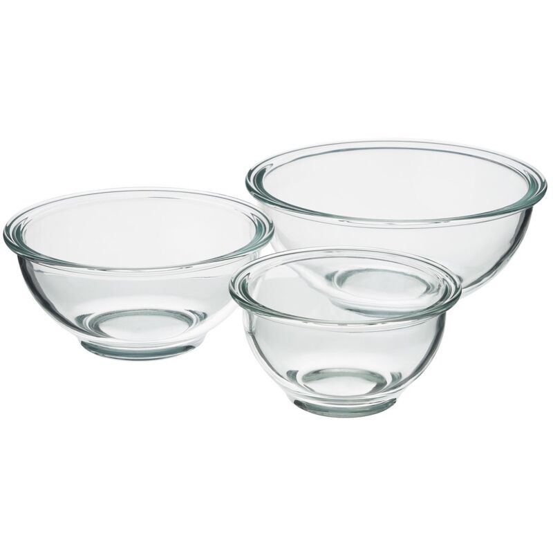 

Bol multiusos pequeño transparente de vidrio pyrex de 490 ml