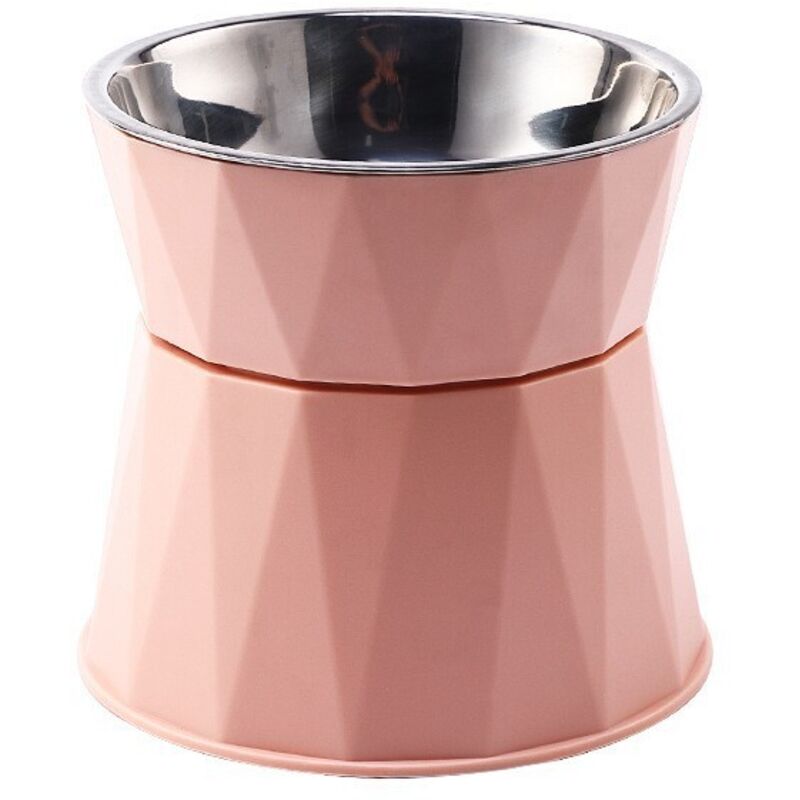 Bol pour animaux de compagnie à pieds hauts(rose corail)