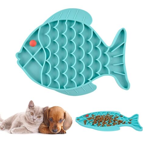 Bol pour chat tapis à lécher en forme de poisson-Fei Yu