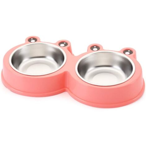 Bol pour Chien en Acier Inoxydable Mdog Bowl, Bol pour Chien avec Motif Chat.