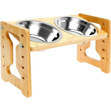 Bol pour Chien et Chiot Mangeoire Surélevée Réglable en
