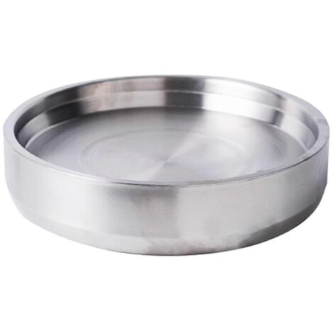 Bol réfrigéré, assiette à fruits de mer, assiette creuse pour fruits de mer, huîtres, écrevisses, 22 cm, argent