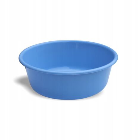 Bol rond en plastique 6 l bleu clair