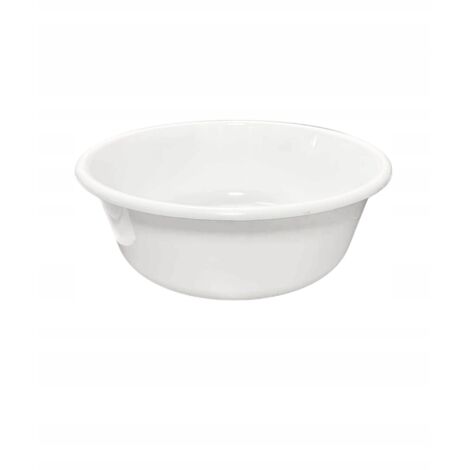 Bol rond en plastique blanc 1,2 l