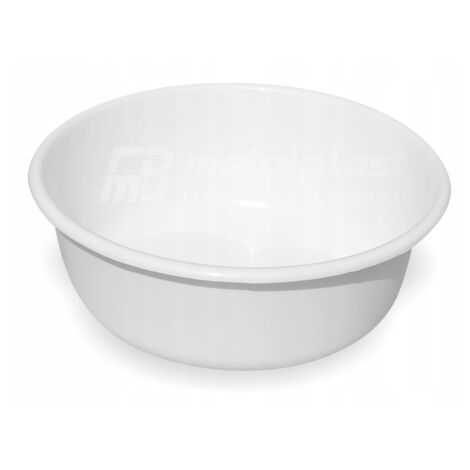 Bol rond en plastique blanc 6 l