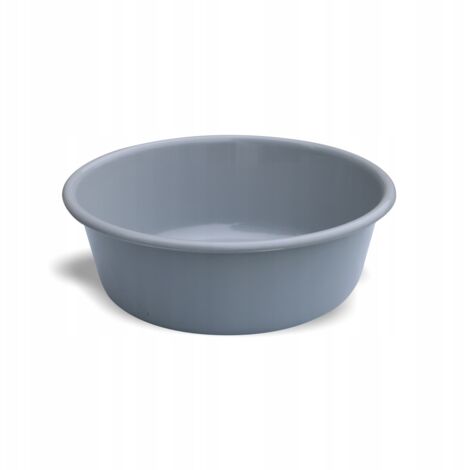 Bol rond en plastique gris 6 l