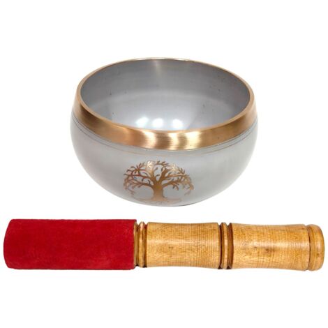 Bol tibétain en aluminium pour la méditation et le bien-être spirituel, idéal pour le yoga et la décoration zen de la maison