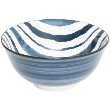 Bol Umami D15cm rayure bleu - Atmosphera créateur d'intérieur