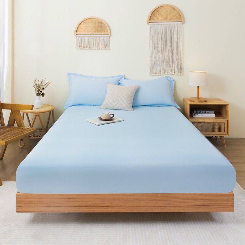 Surmatelas Couvre-lit de couleur unie, simple et confortable, doux pour la peau, avec protection anti-poussière Literie(180cmx220cm)
