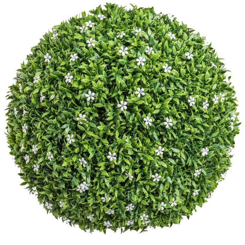

Lolahome - Bola boj artificial jardín Azahar grande verde de Ø 40 cm