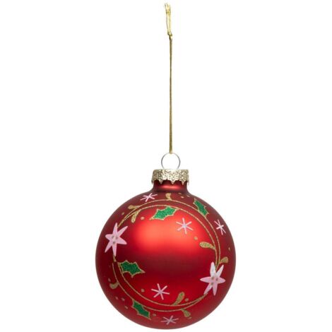 Bola de acebo 8cm cristal - Feeric lights & christmas