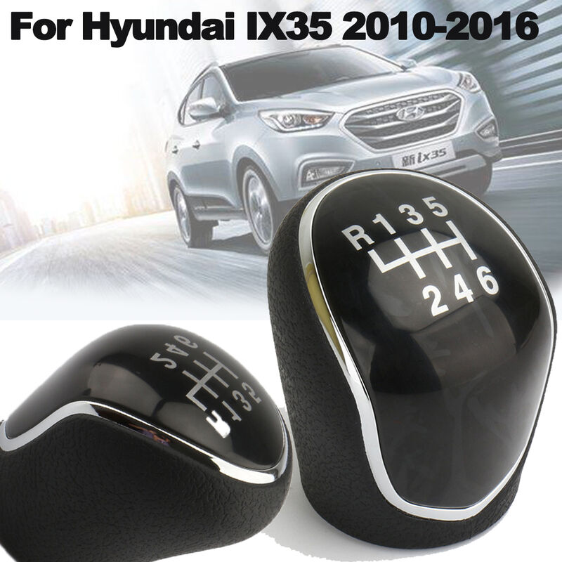 

Bola de cabeza de perilla de cambio de marchas Manual de cuero de 6 velocidades para Hyundai IX35 2010-2016