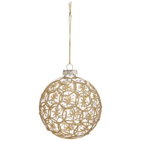 Bola de cristal redonda y estrellada de 10 cm - Feeric lights & christmas