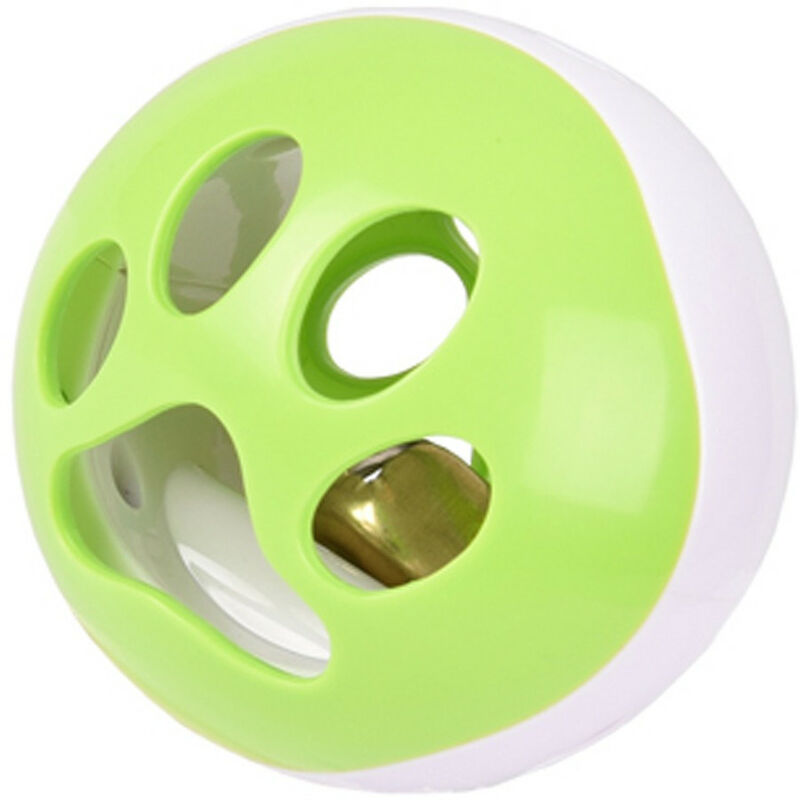 

Bola de LEDs ø 6.4 cm con campana y ruido de pájaro. Rango verde-blanco