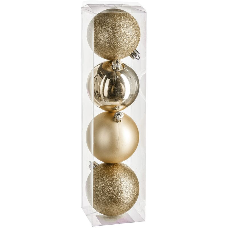 

Fééric Lights And Christmas - Bola de navidad 80mm x 4 oro