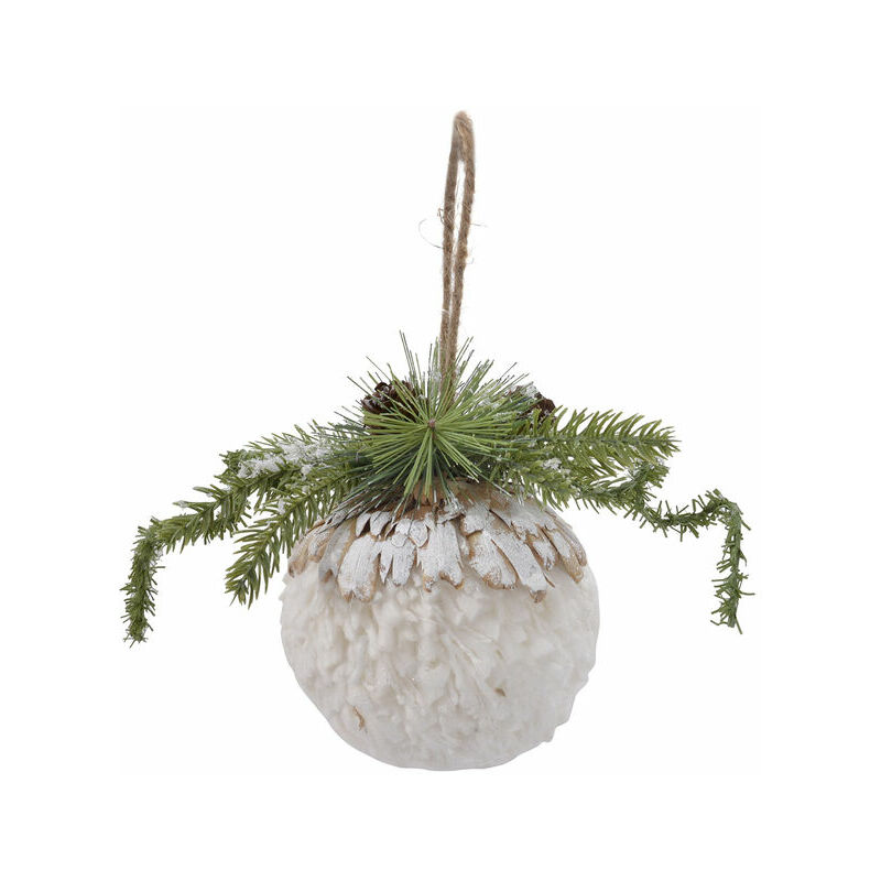 

Bola de Navidad DKD Home Decor Poliéster PVC (12 x 12 x 16 cm)