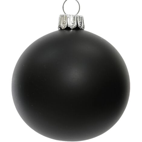 Bola de Navidad negro mate Ø10