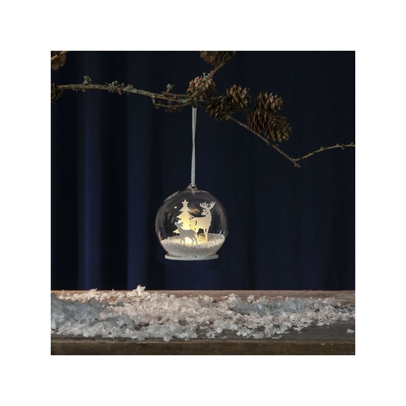 

Bola de Navidad Patrón blanco brillante