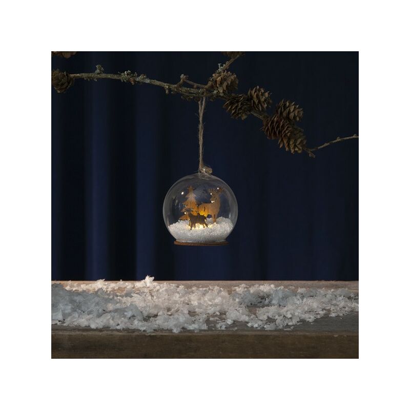 

Bola de Navidad Patrón de madera brillante