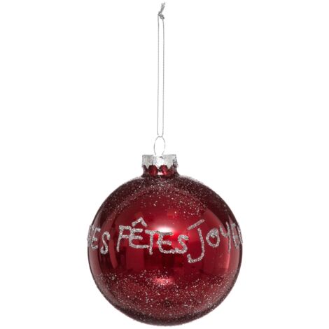 Bola de Navidad Vidrio 90 mm Impresa