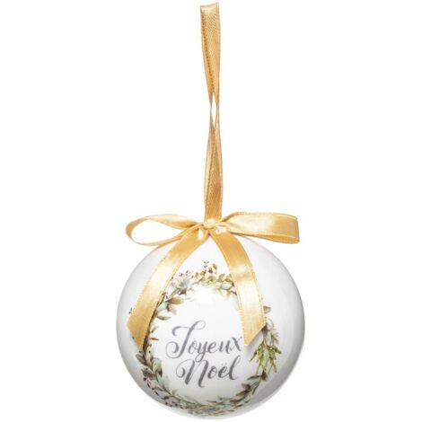 Bola de papel impresa de 7,5 cm Feliz Navidad - Feeric lights & christmas