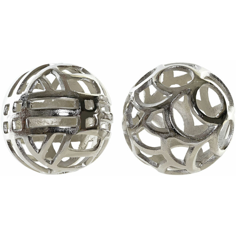

Bola Decorativa DKD Home Decor Aluminio Abstracto (15 x 15 x 15 cm) (2 pcs)
