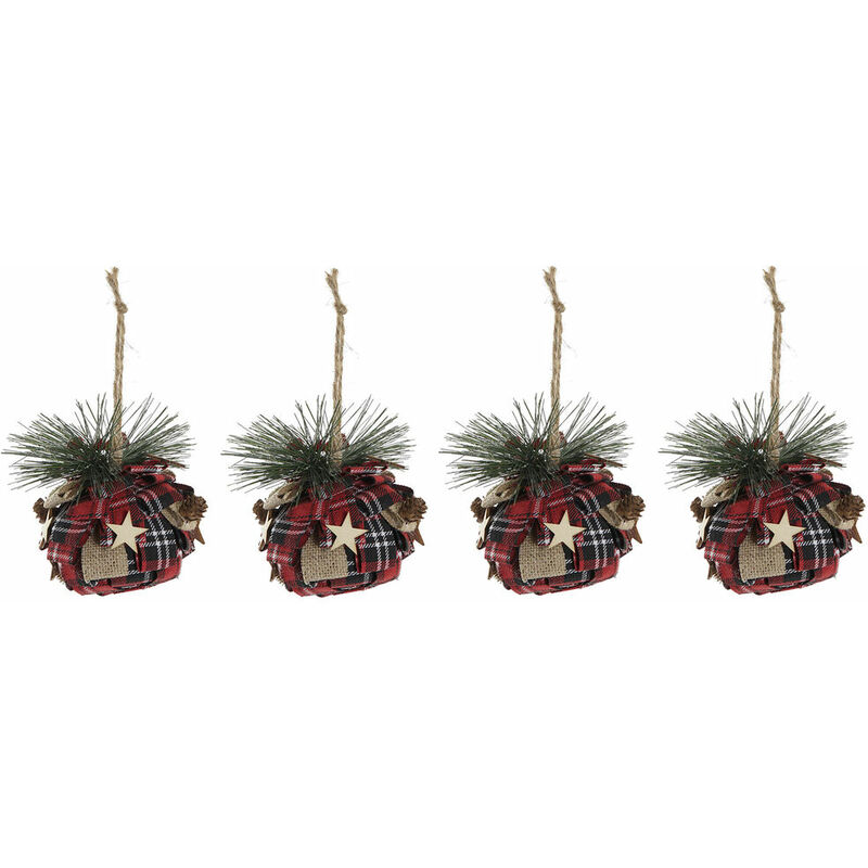 

Bola decorativa dkd home decor poliéster (4 pcs) (10 x 10 x 11 cm) Rogal